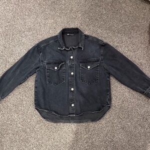 Zara Charcoal Denim Shirt